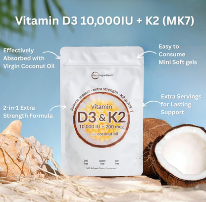 ❤️Vitamin D3 + K2 Softgels