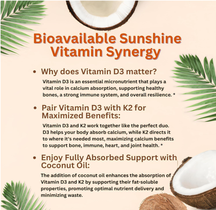 ❤️Vitamin D3 + K2 Softgels
