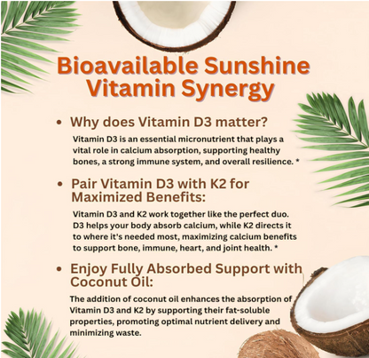 ❤️Vitamin D3 + K2 Softgels